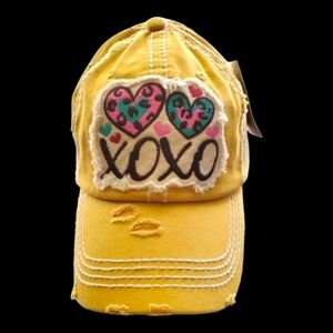 Distressed Embroidered Baseball Cap